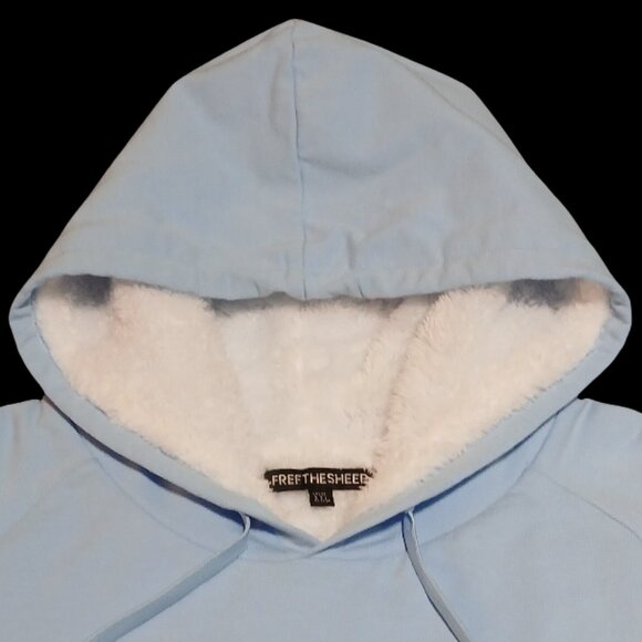 Free The Sheep Sky In You Sky Blue Hoodie - Picture 4 of 7